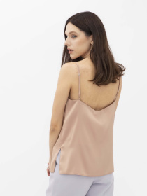 Майка Lesia модель FokaziBeigeSHRTWLS Фото