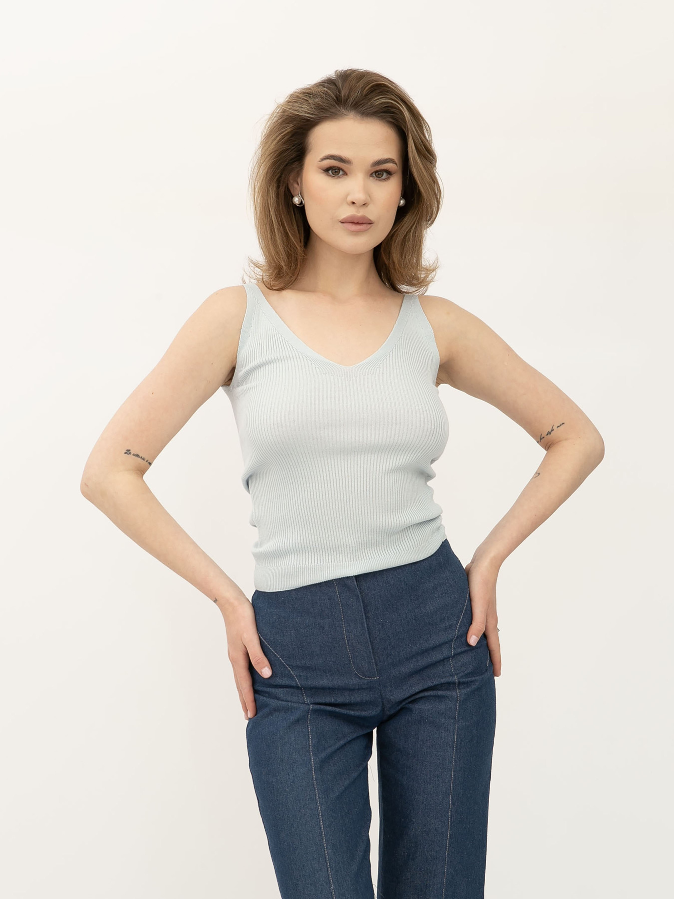 Майка Lesia модель 24100505BlueSHRTWLS Фото