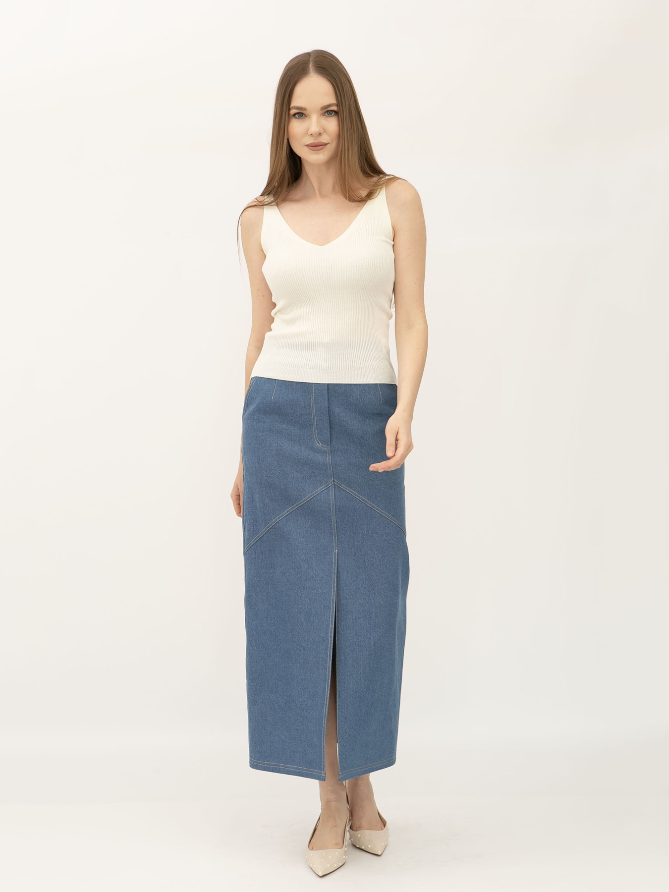 Майка Lesia модель 24100501MilkSHRTWLS Фото