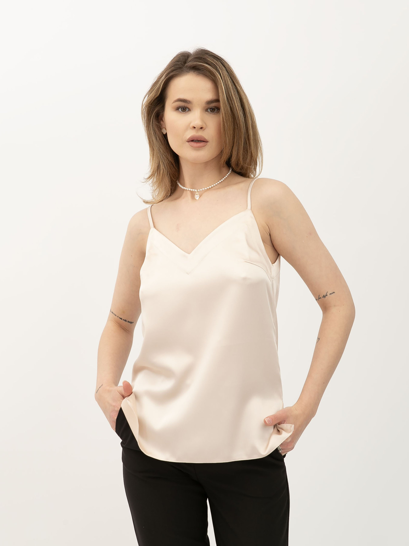 Футболки і поло Lesia модель Marcus5003BeigeSHRTWLS Фото
