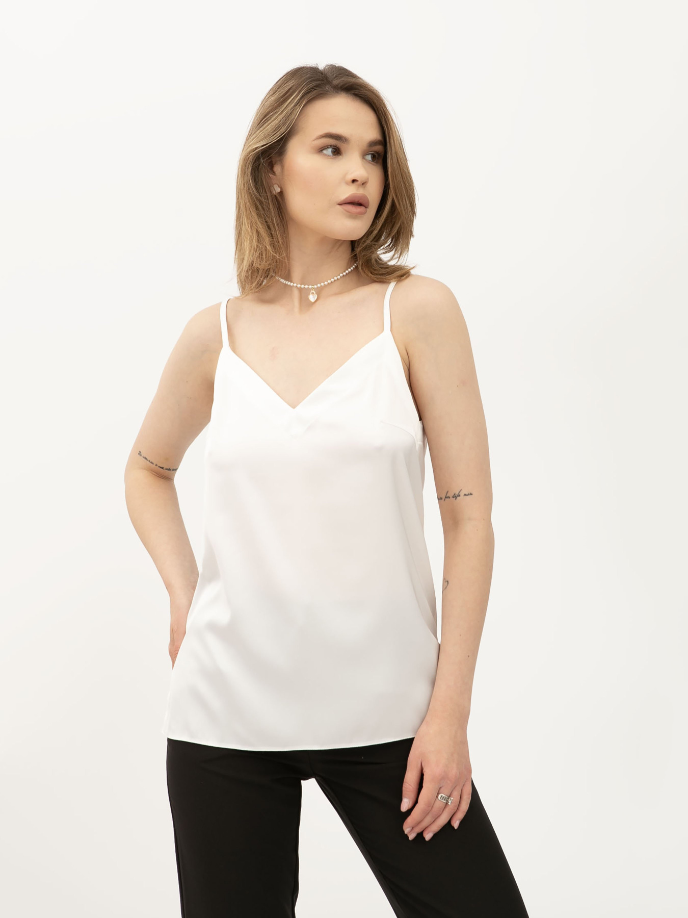 Майка Lesia модель Marcus5004MilkSHRTWLS Фото