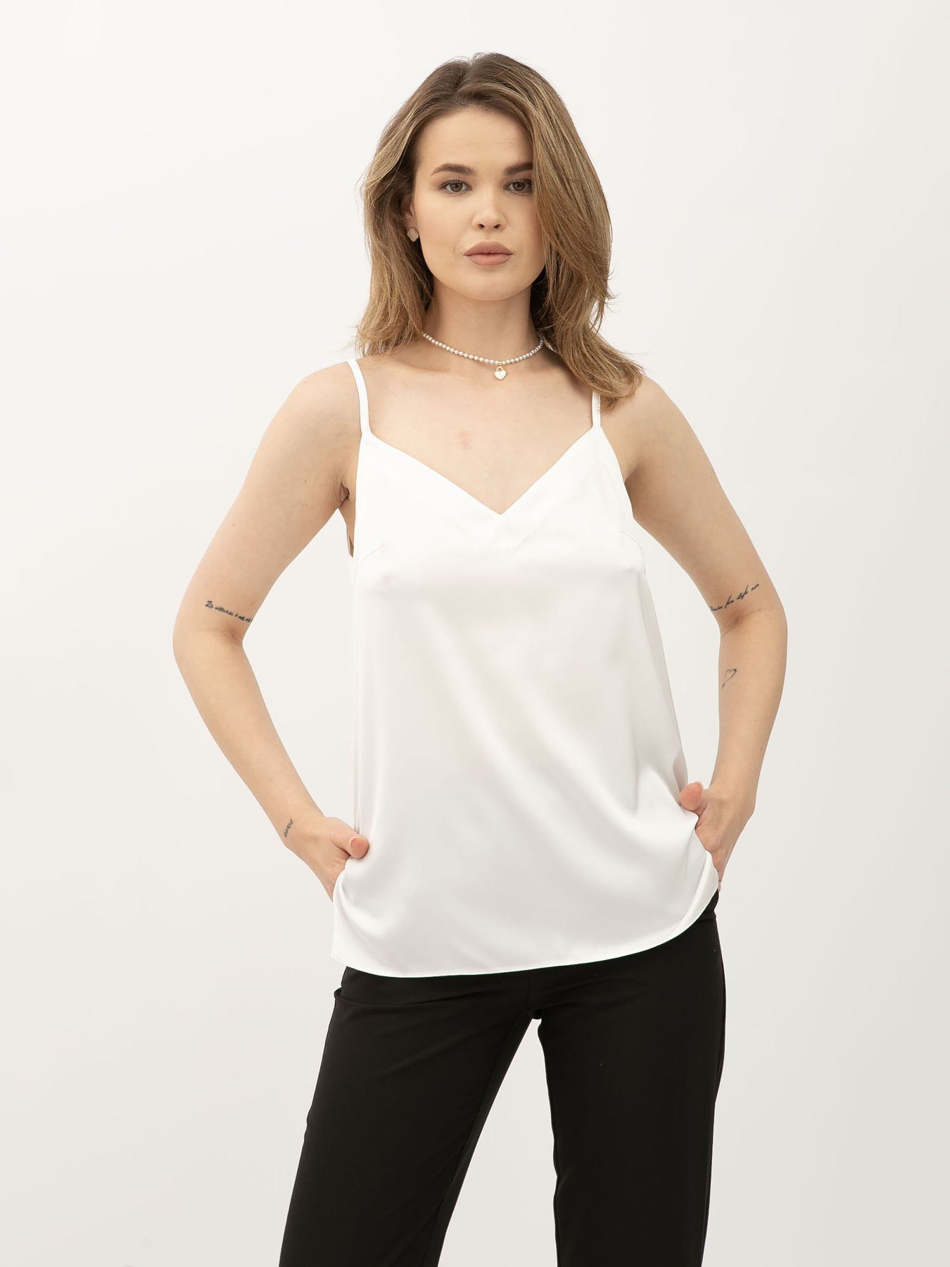 Майка Lesia модель Marcus5004MilkSHRTWLS Фото