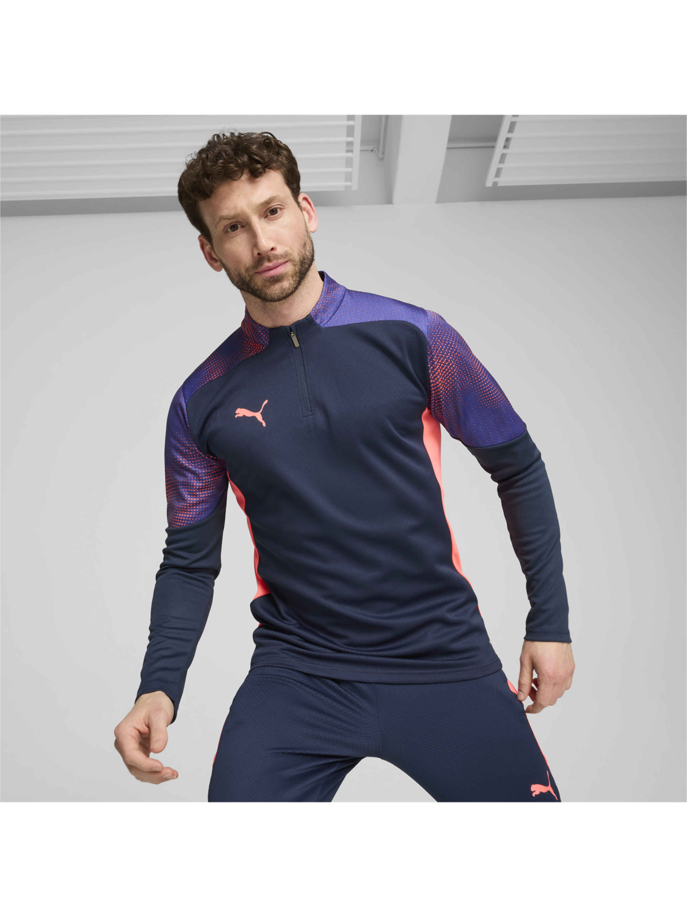 Кофта спортивная PUMA Individualfinal 1/4-zip Top модель 659506 Фото