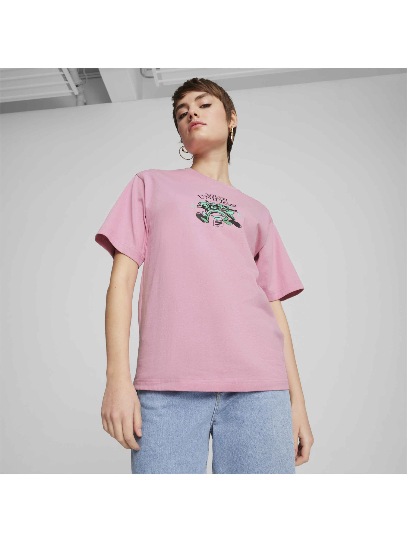 Футболка PUMA Downtown Relaxed Graphic Tee модель 626651 Фото