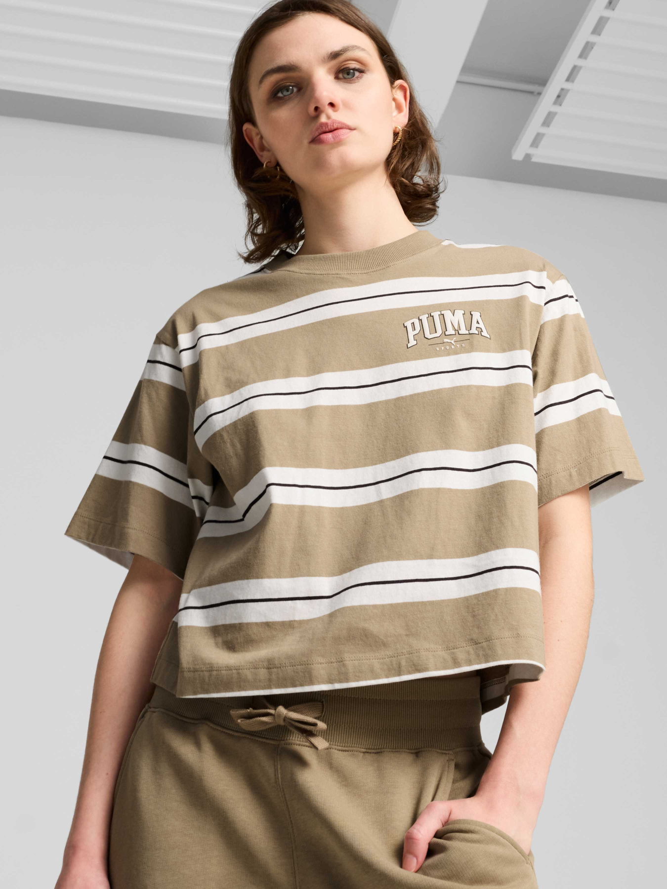 Футболка PUMA Squad Striped Tee модель 681538 Фото