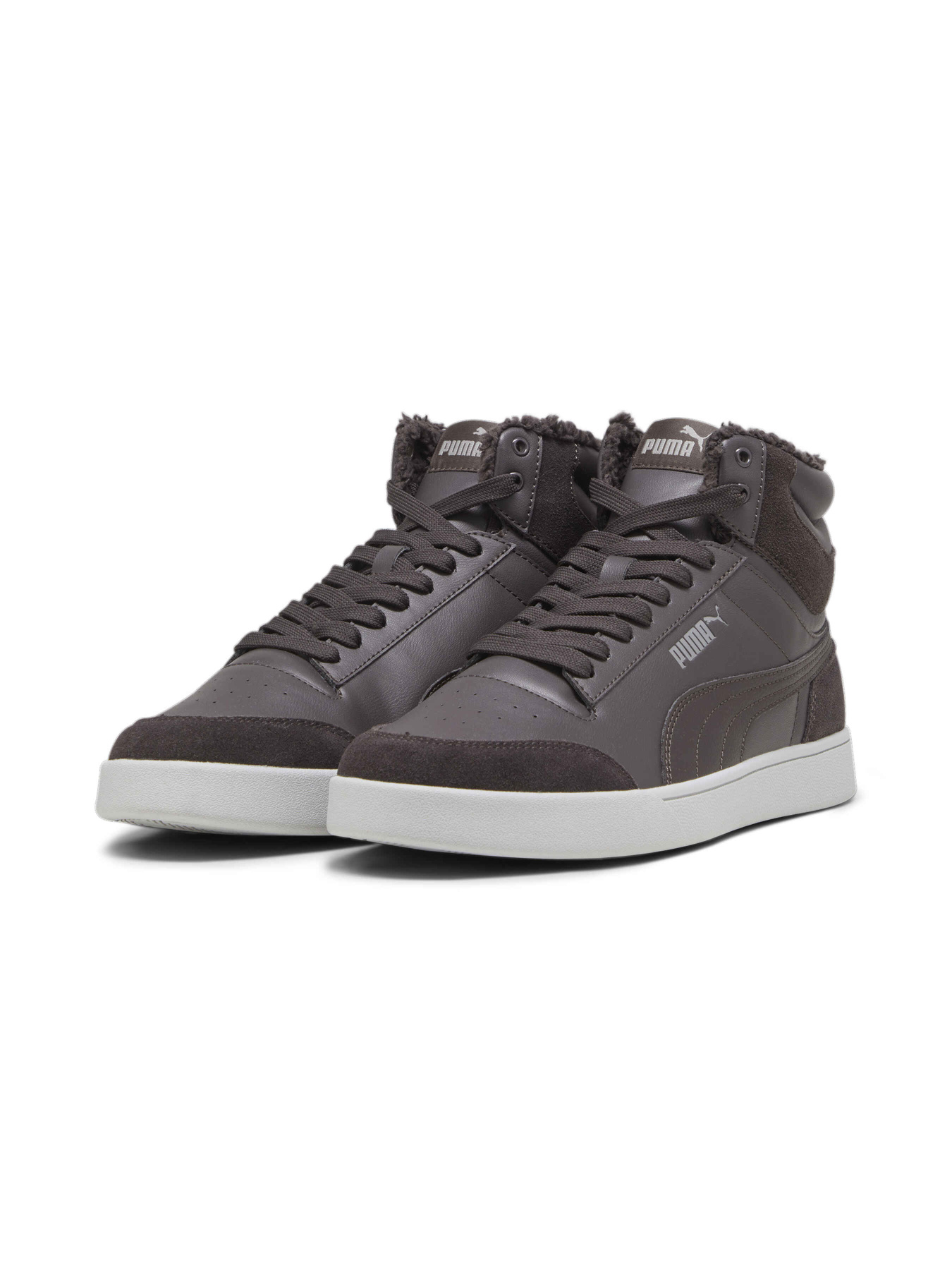 Кеды высокие PUMA Shuffle Mid Fur модель 387609 Фото