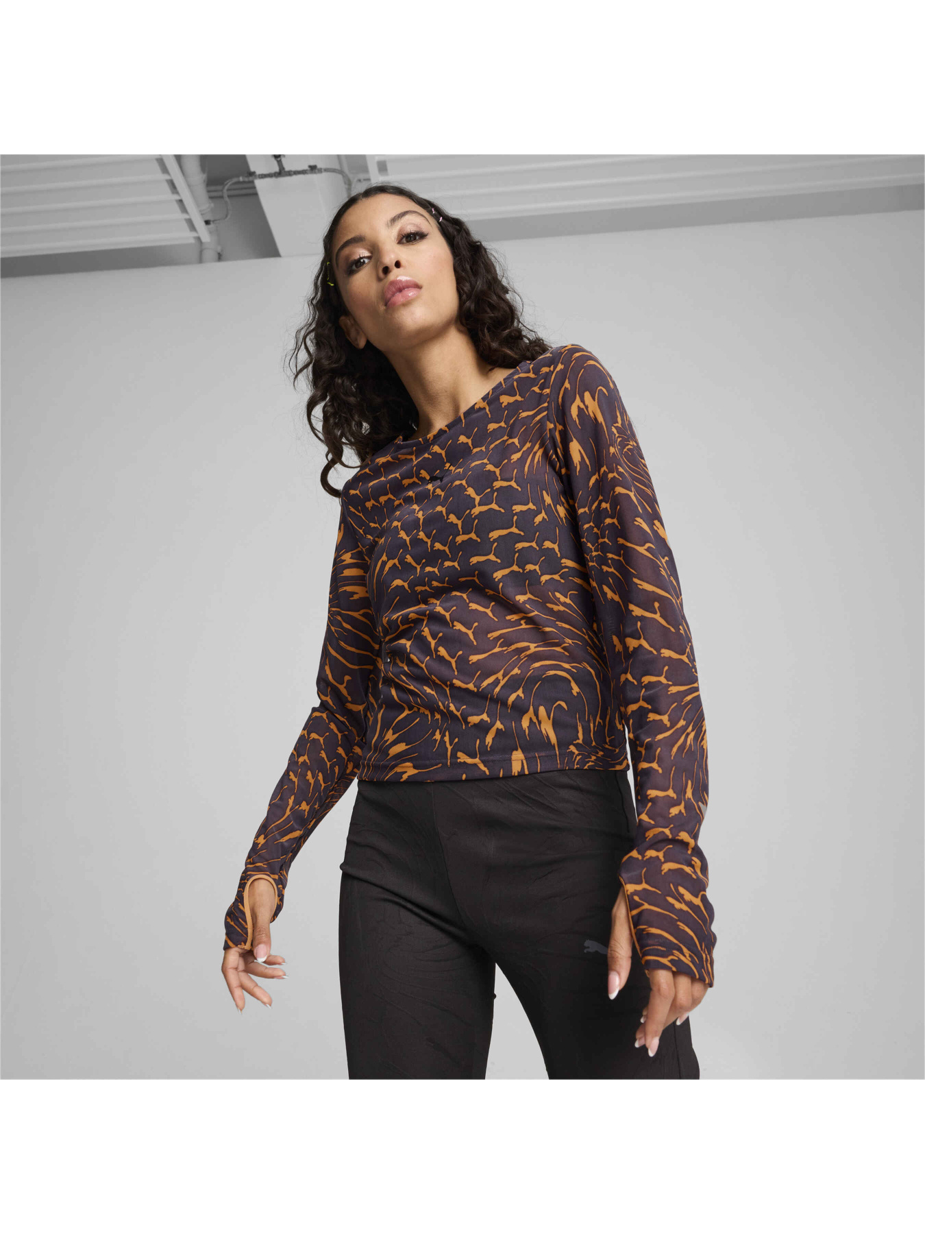 Лонгслив PUMA Dare To Mesh Long Sleeve Tee модель 626639 Фото