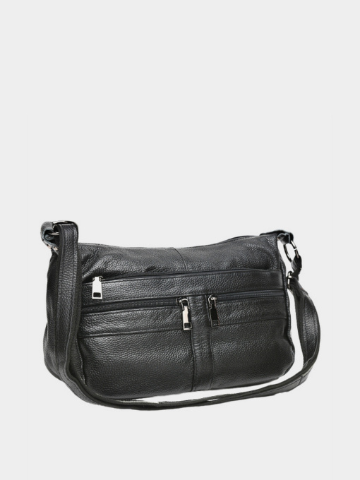 Сумка Borsa Leather модель K1105-black Фото