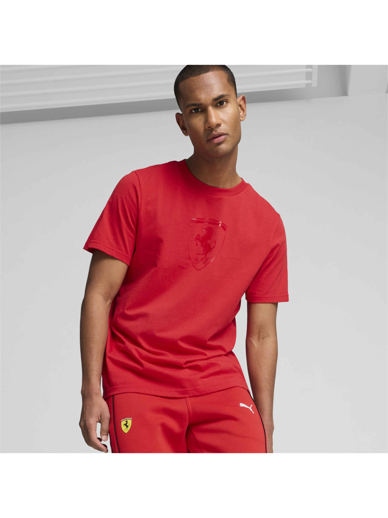 Футболка спортивная PUMA Ferrari Race Tonal Shield T модель 627057 Фото