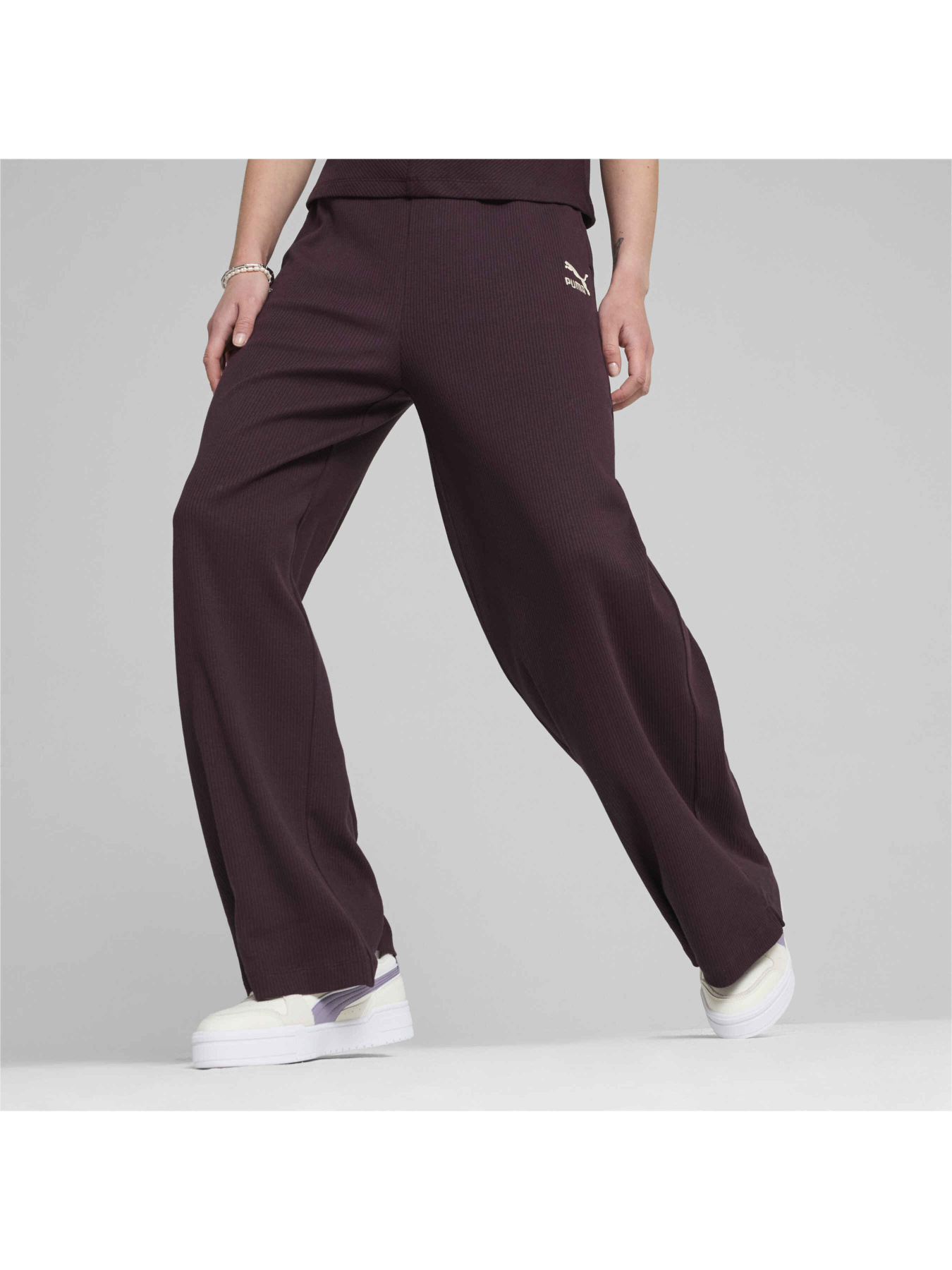 Спортивні штани PUMA Classics Ribbed Relaxed Pant модель 626631 Спортивні штани PUMA Classics Ribbed Relaxed Pant модель 626631 Фото