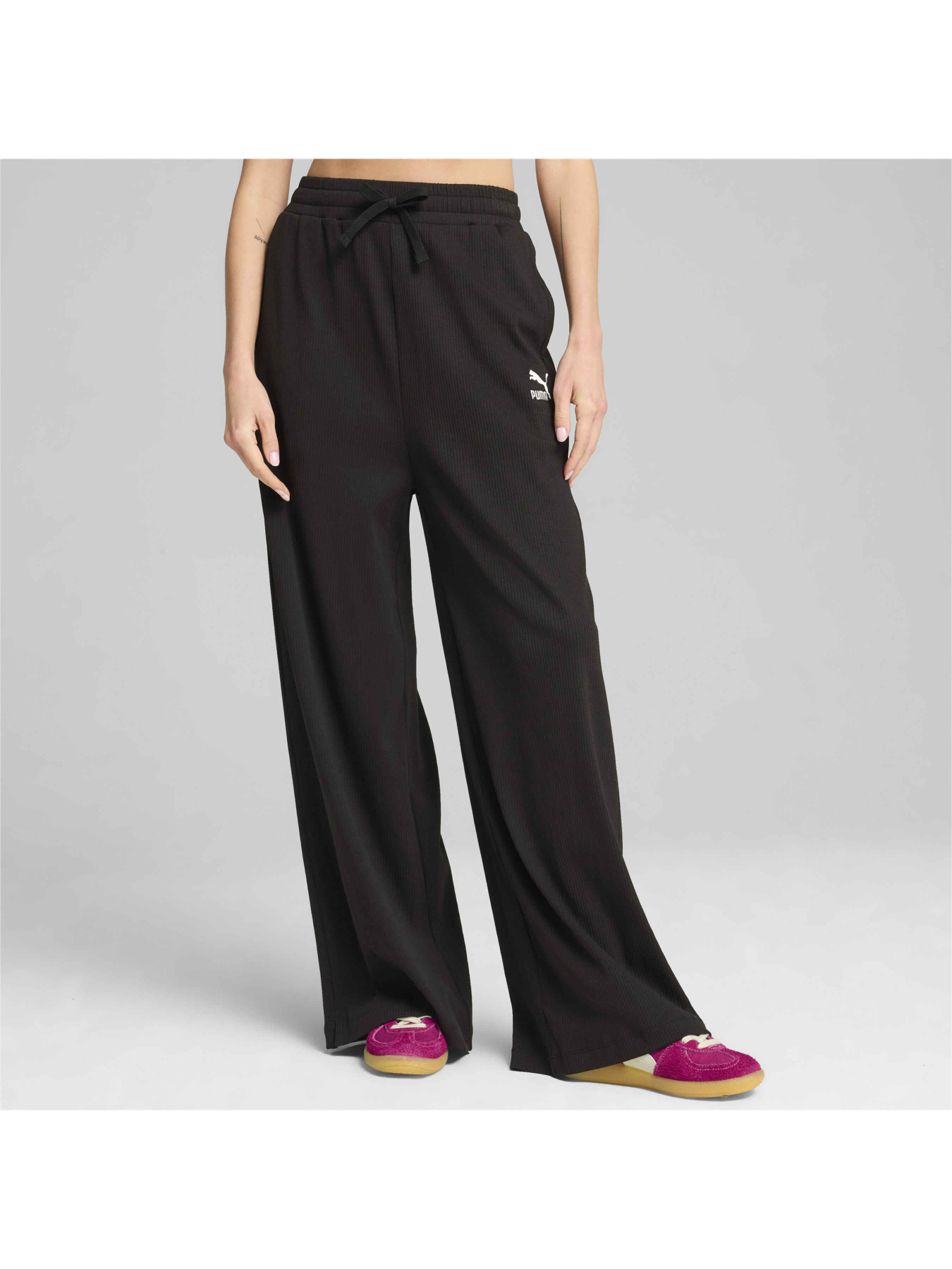 Штаны спортивные PUMA Classics Ribbed Relaxed Pant модель 626631 Фото