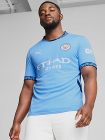 Спортивная футболка PUMA Mcfc Home Jersey Replica модель 775075 Спортивная футболка PUMA Mcfc Home Jersey Replica модель 775075 Фото