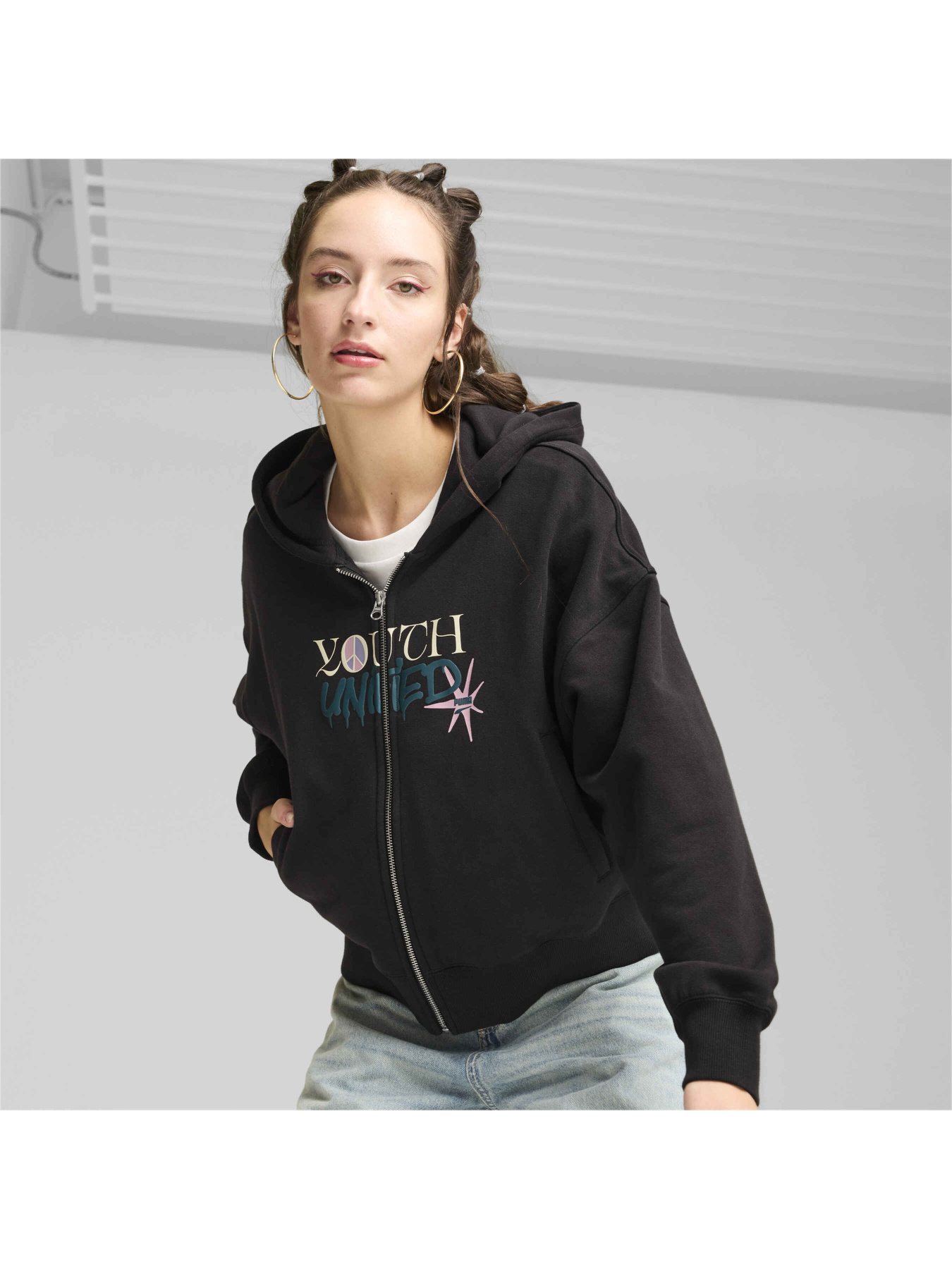 Кофта PUMA Downtown Oversized Hoodie модель 626789 Фото