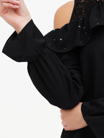 Блуза Sassofono модель A272-SF-1623_чёрный Фото