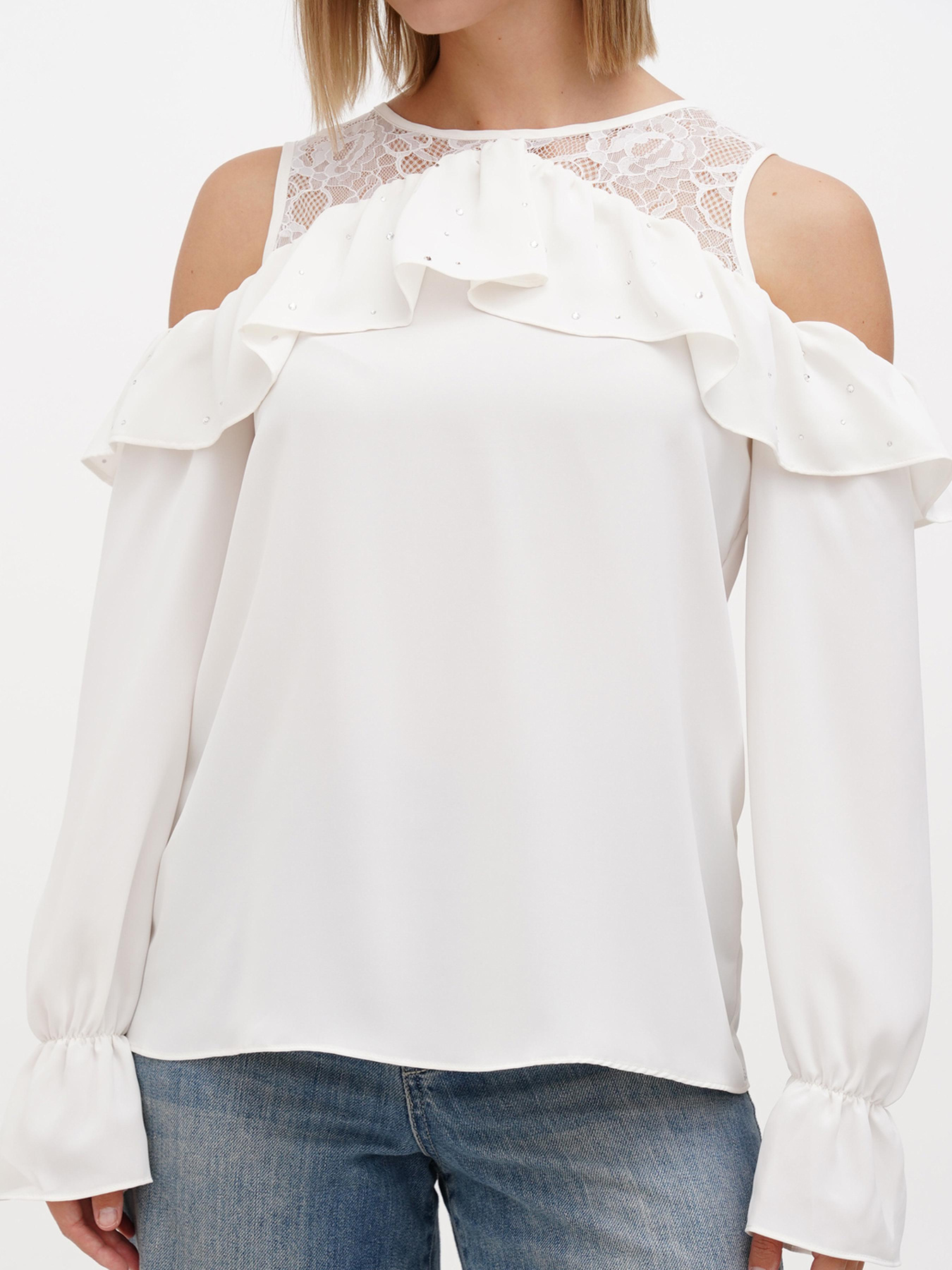 Блуза Sassofono модель A272-SF-1623_молочный Фото