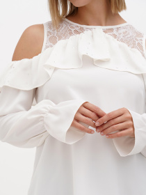 Блуза Sassofono модель A272-SF-1623_молочный Фото