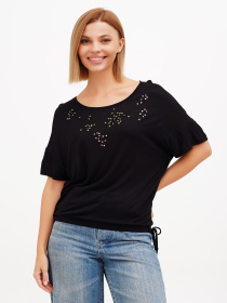 Блуза Sassofono модель A272-SF-1627_чёрный Фото