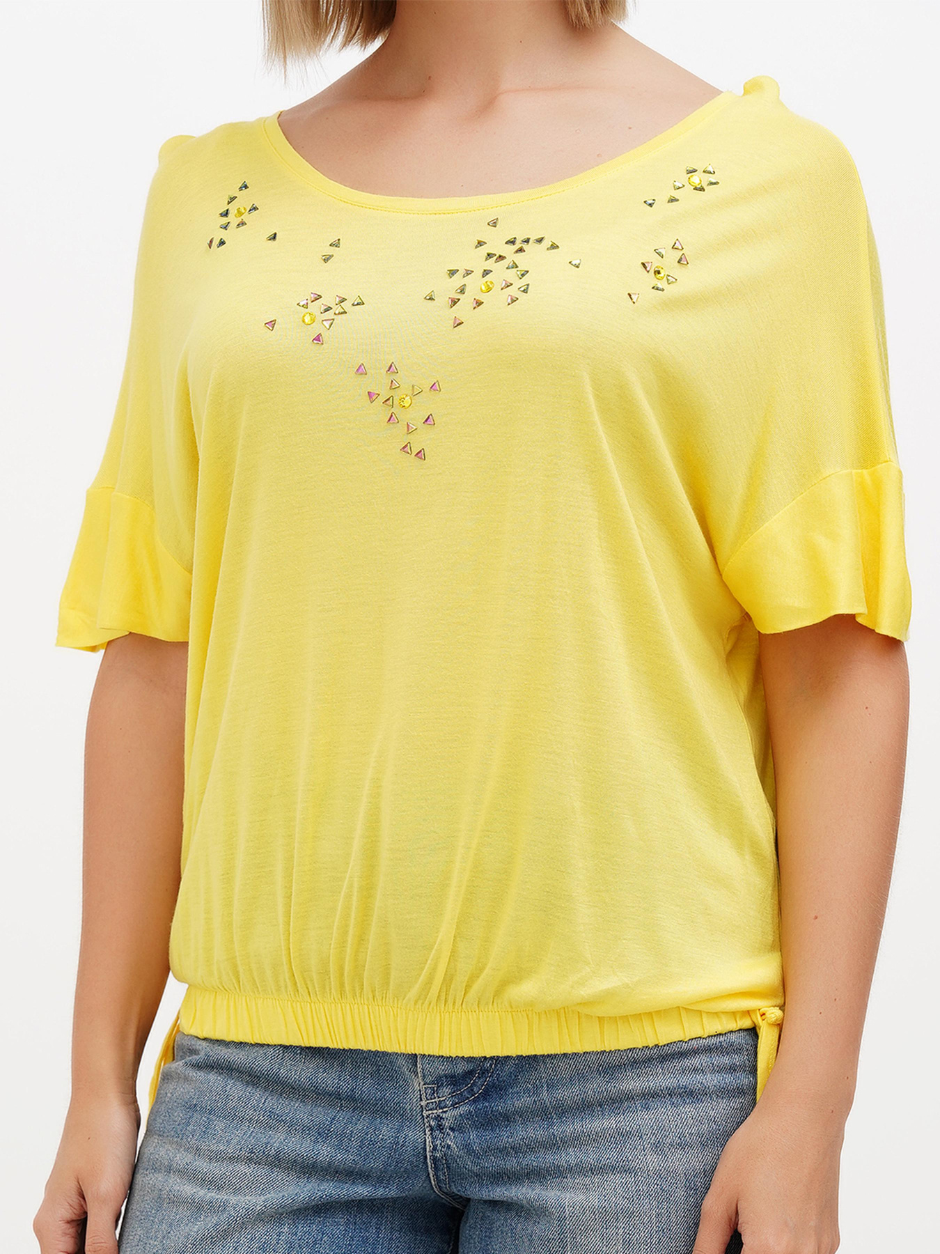 Блуза Sassofono модель A272-SF-1627_жёлтый Фото