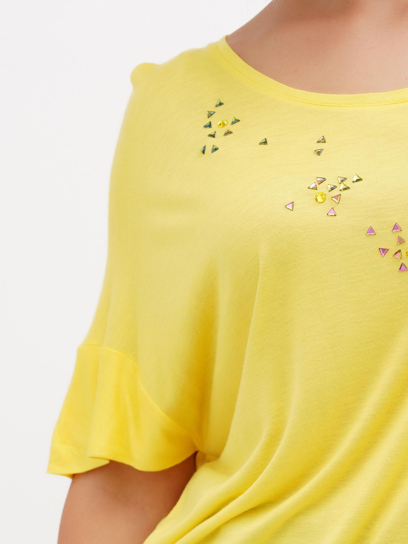 Блуза Sassofono модель A272-SF-1627_жёлтый Фото