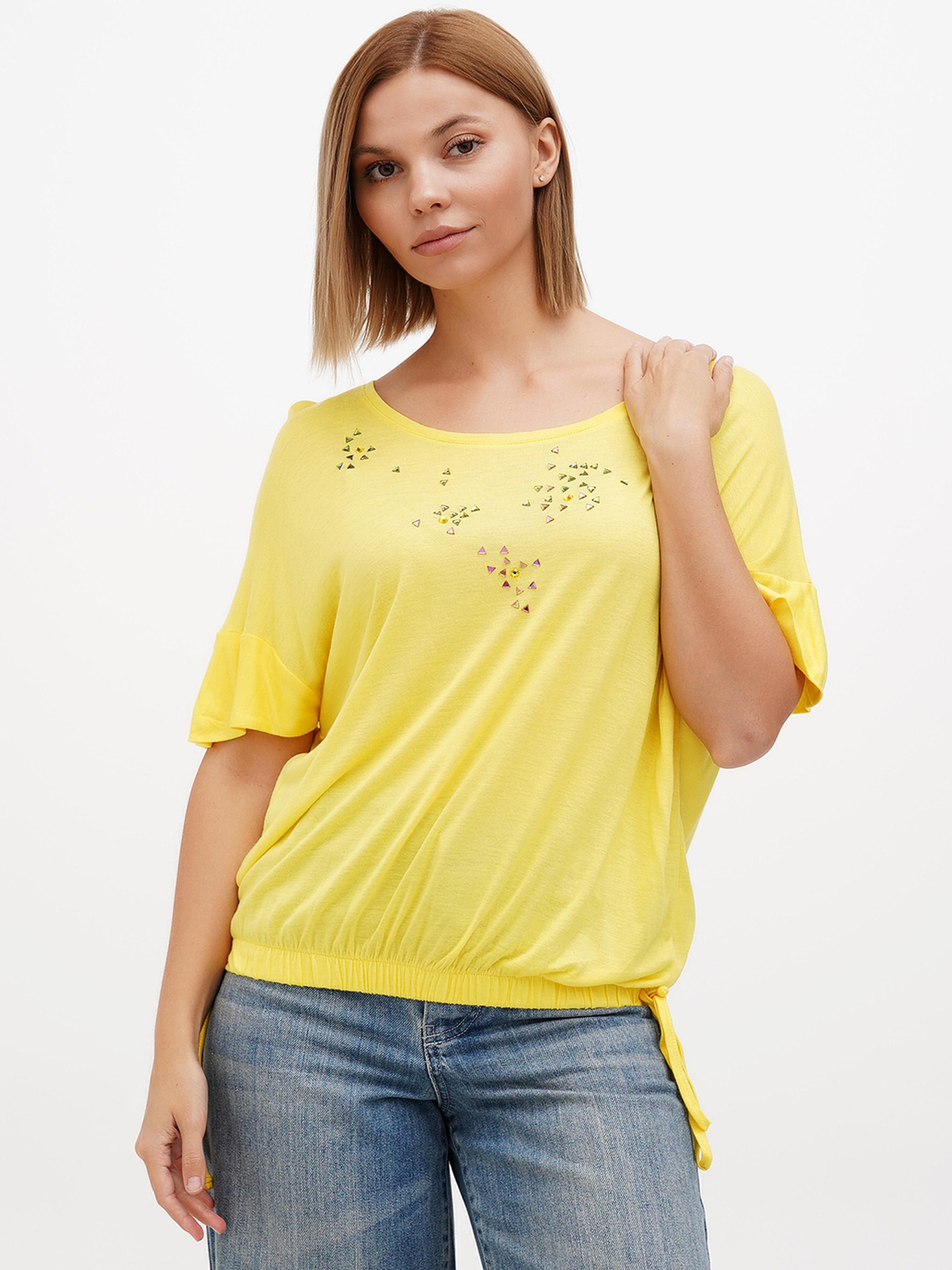 Блуза Sassofono модель A272-SF-1627_жёлтый Фото