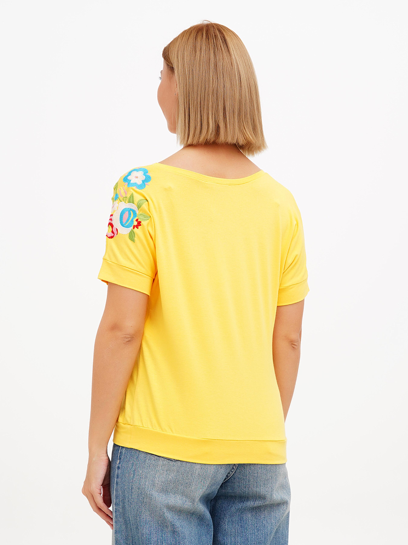 Футболка Sassofono модель A272-SF-1639_жёлтый Фото