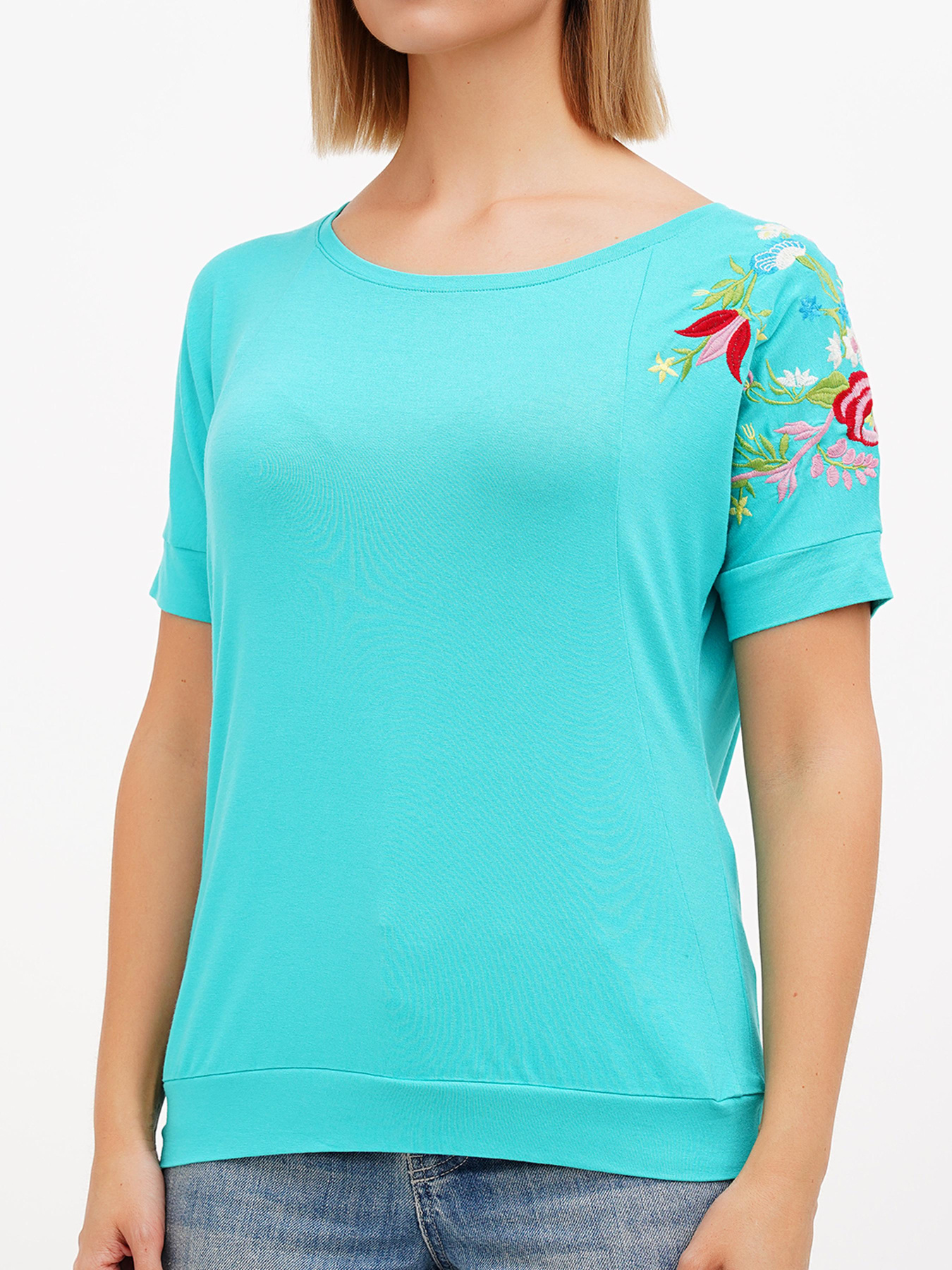 Футболка Sassofono модель A272-SF-1639_мятный Фото