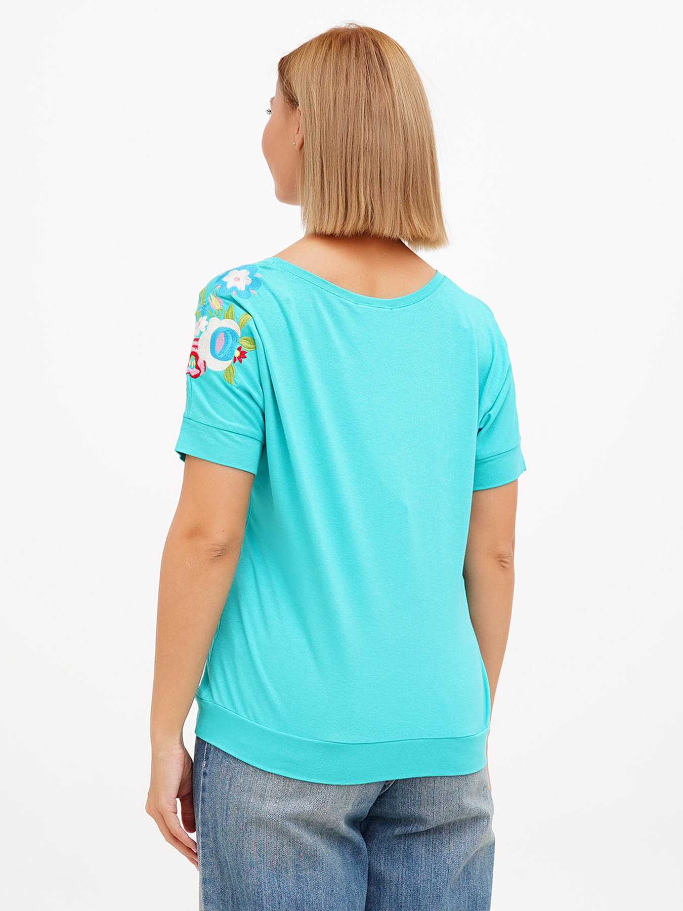 Футболка Sassofono модель A272-SF-1639_мятный Фото