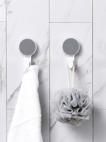 Гачок клейкий пластиковий білий MBM HOME модель BP-6 WHITE Гачок клейкий пластиковий білий MBM HOME модель BP-6 WHITE Фото