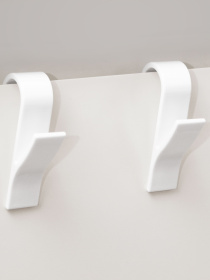 Крючок для полотенцесушителя пластиковый белый MBM MY HOME модель HP-100 WHITE Фото