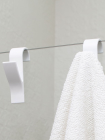 Крючок для полотенцесушителя пластиковый белый MBM MY HOME модель HP-100 WHITE Фото