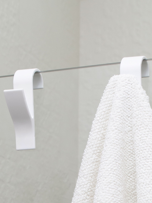 Гачок для рушникосушки пластиковий білий MBM HOME модель HP-100 WHITE Фото