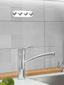 Вешалка на 4 крючка из нержавеющей стали MBM MY HOME модель HSS-192R SS Фото