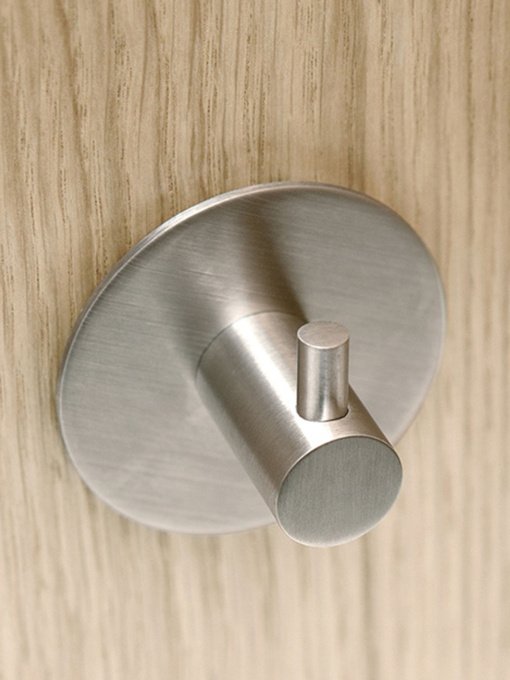 Гачок круглий клейкий з нержавіючої сталі MBM HOME модель HSS-501R SS Фото