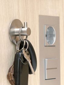 Гачок круглий клейкий з нержавіючої сталі MBM HOME модель HSS-501R SS Фото