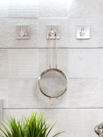 Крючок квадратный клеящийся из нержавеющей стали MBM MY HOME модель HSS-502S SS Фото