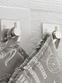 Гачок квадратний клейкий з нержавіючої сталі MBM HOME модель HSS-502S SS Фото