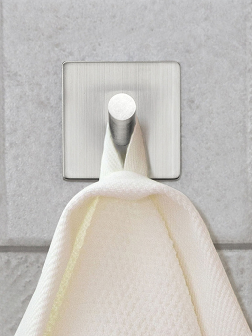 Гачок квадратний клейкий з нержавіючої сталі MBM HOME модель HSS-503S SS Фото