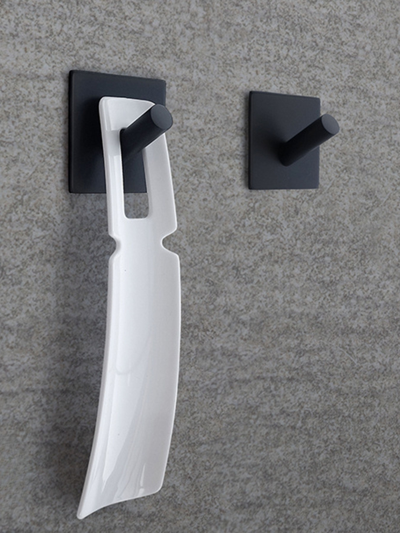 Крючок квадратный клеящийся из нержавеющей стали черный MBM MY HOME модель HSS-503S BLACK Фото