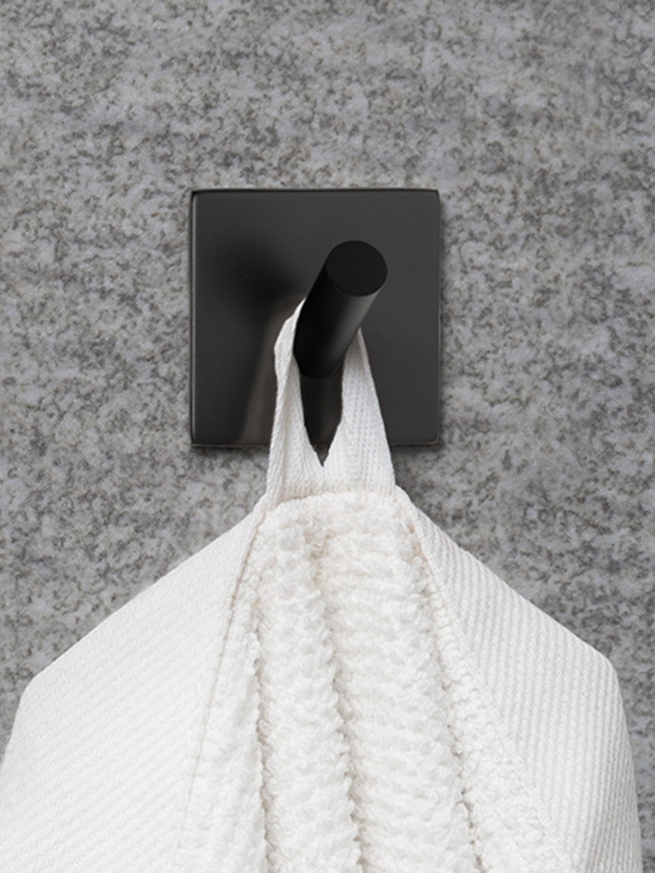 Крючок квадратный клеящийся из нержавеющей стали черный MBM MY HOME модель HSS-503S BLACK Фото