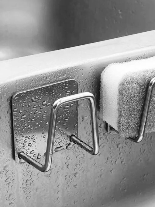 Гачок клейкий для аксесуарів з нержавіючої сталі MBM HOME модель HSS-505S SS Фото