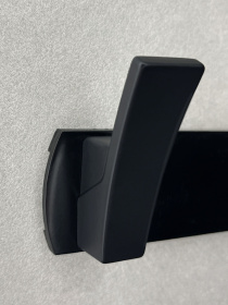 Вішалка на 3 гачки чорна MBM HOME модель HA-02/3 BLACK Фото