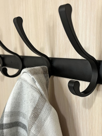 Вешалка на 5 крючков черная MBM MY HOME модель HA-03/5 BLACK Фото