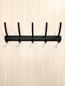 Вешалка на 5 крючков черная MBM MY HOME модель HA-03/5 BLACK Фото