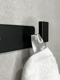 Вешалка на 3 крючка черная MBM MY HOME модель HA-05/3 BLACK Фото