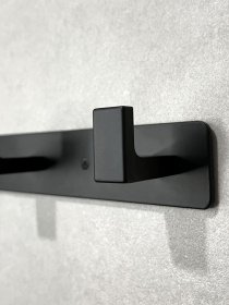 Вішалка на 3 гачки чорна MBM HOME модель HA-05/3 BLACK Фото