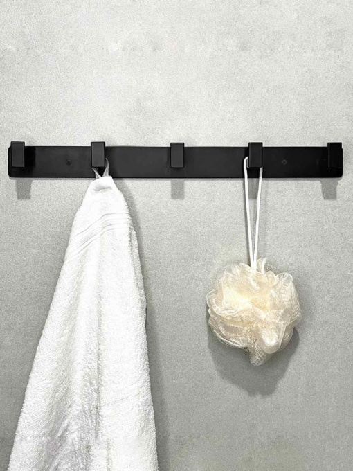 Вешалка на 5 крючков черная MBM HOME модель HA-05/5 BLACK Фото
