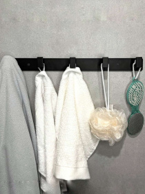 Вішалка на 5 гачків чорна MBM HOME модель HA-05/5 BLACK Вішалка на 5 гачків чорна MBM HOME модель HA-05/5 BLACK Фото