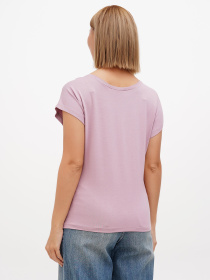 Футболка Sassofono модель A272-SF-1641_сиреневый Фото