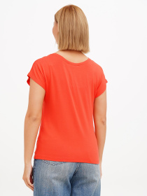 Футболка Sassofono модель A272-SF-1641_кораловый Фото