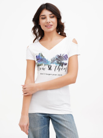 Футболка Sassofono модель A272-SF-1646_белый Фото